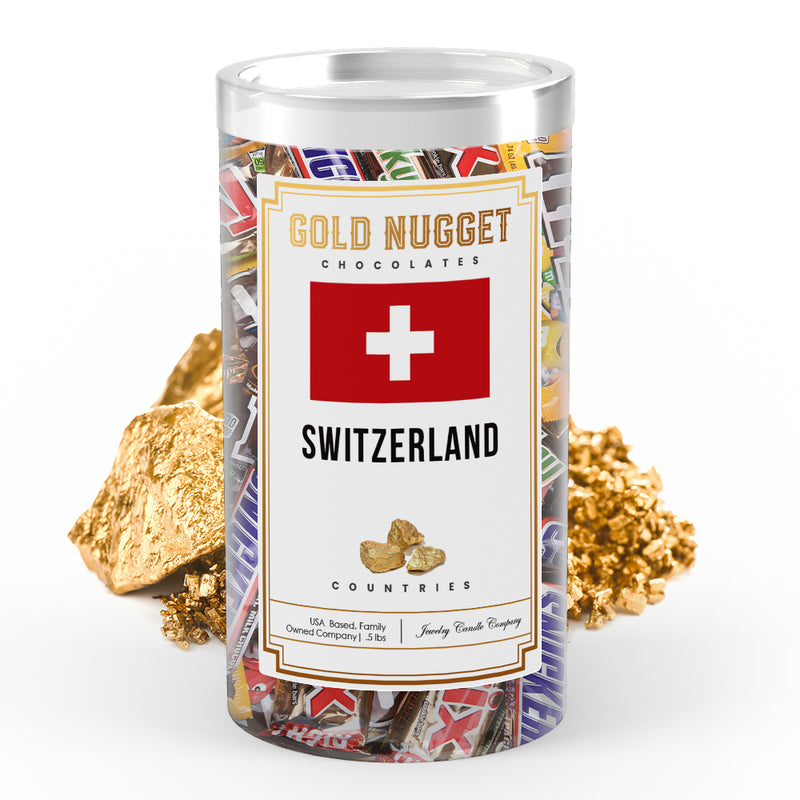 Switzerland Countries Gold Nugget Chocolates