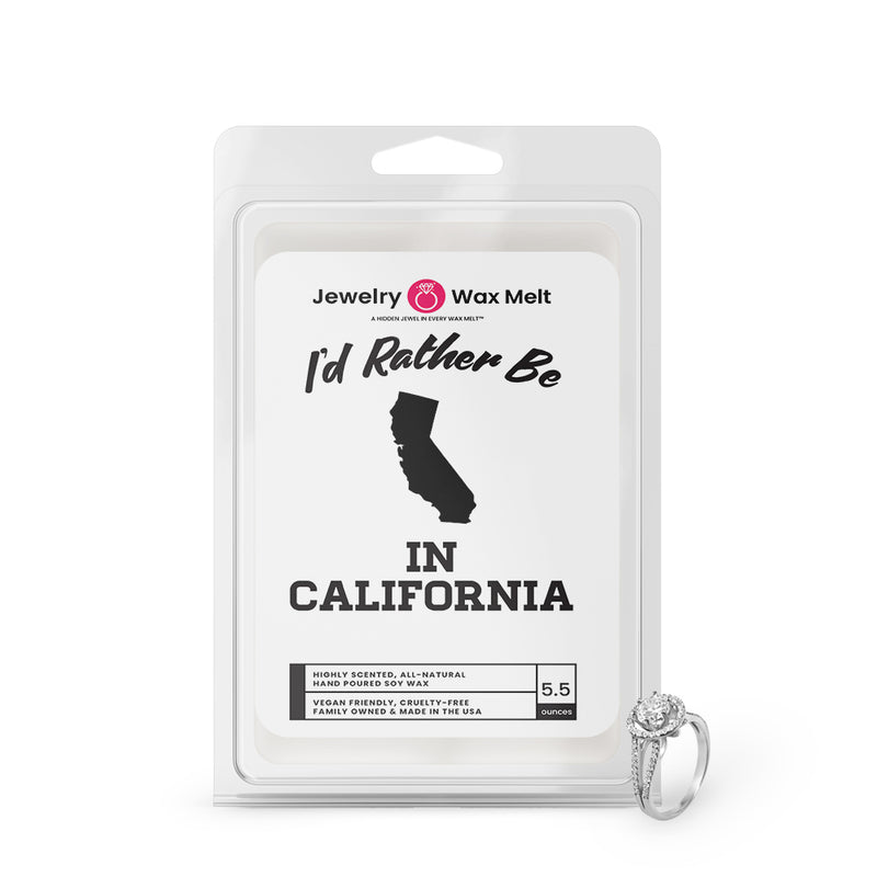 I'd rather be In California Jewelry Wax Melts