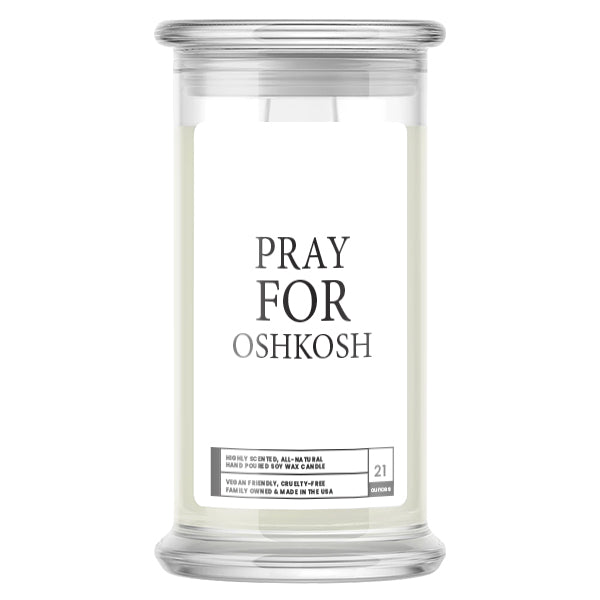 Pray For Oshkosh Candle