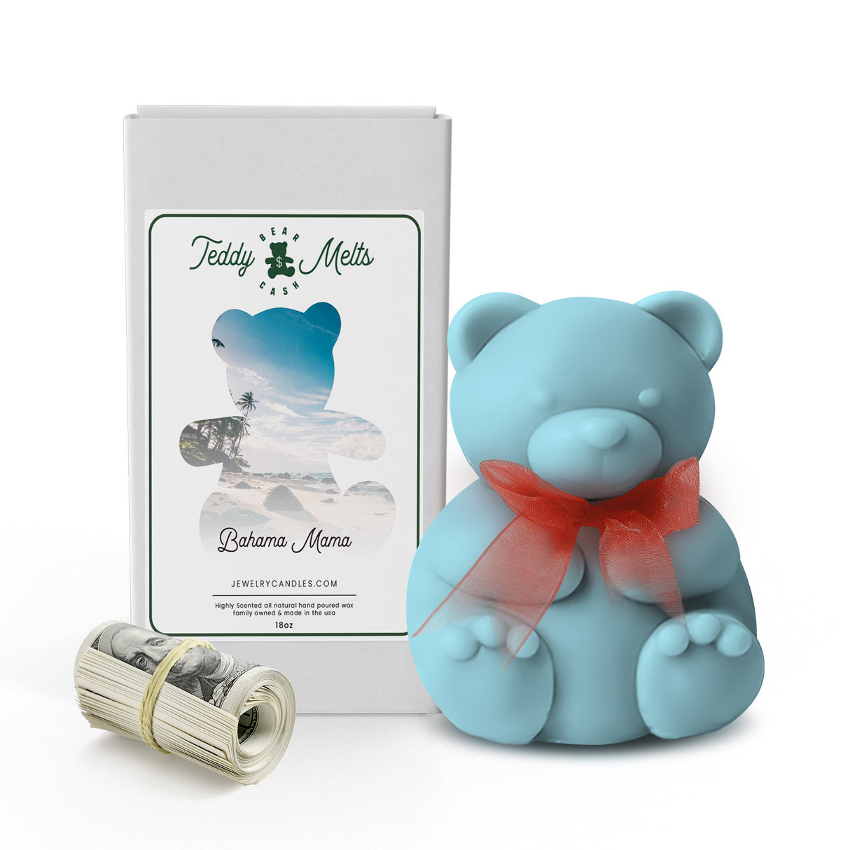 Bahama Mama Cash Money GIANT Teddy Bear Wax Melts