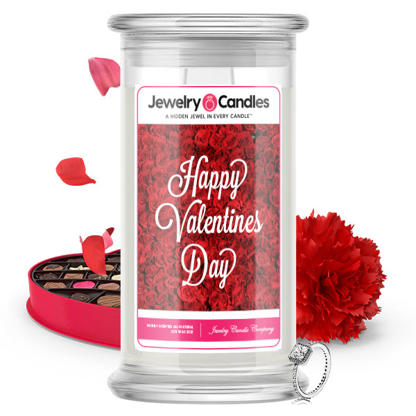 Happy Valentines Day Jewelry Candle