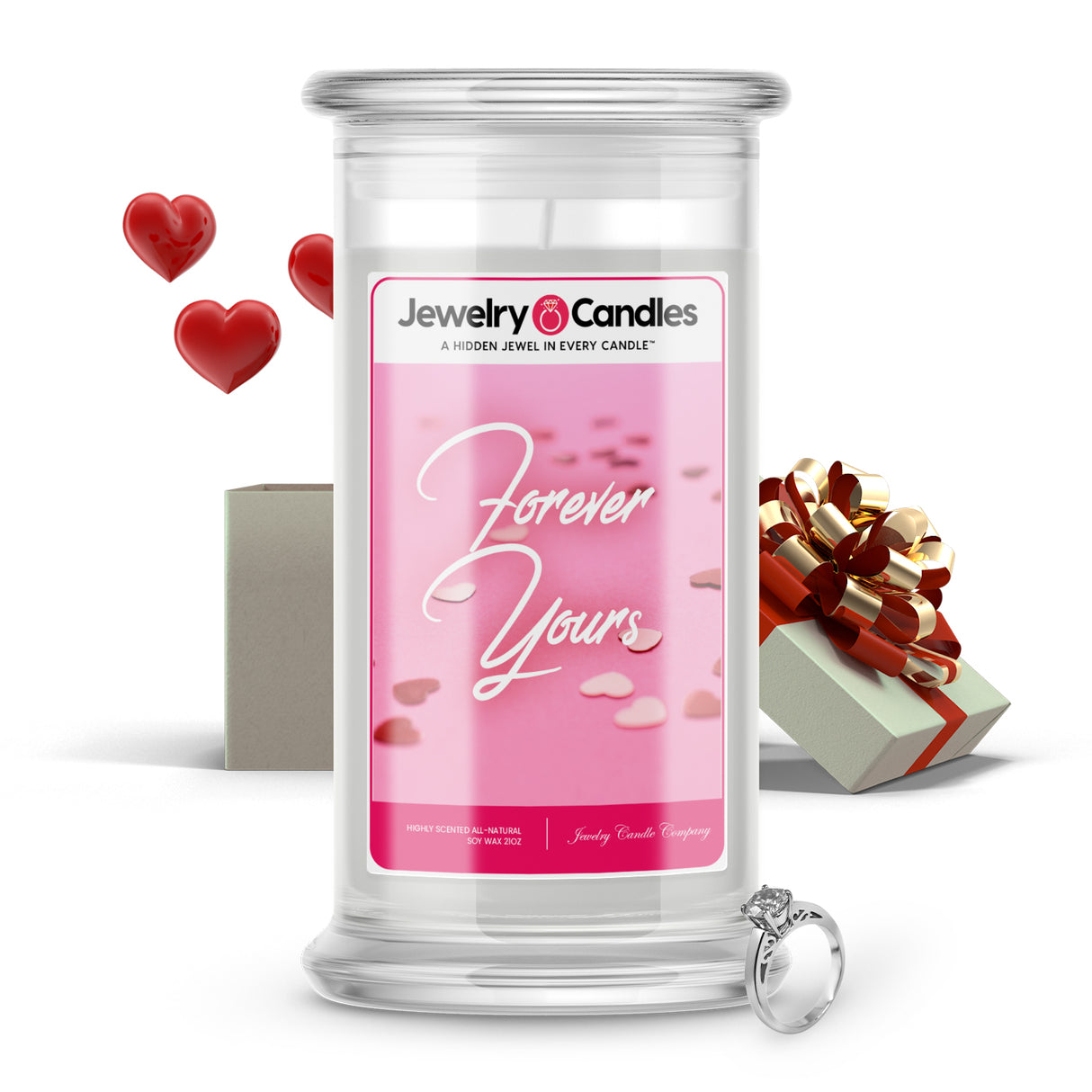 Forever Yours Valentine Jewelry Candle