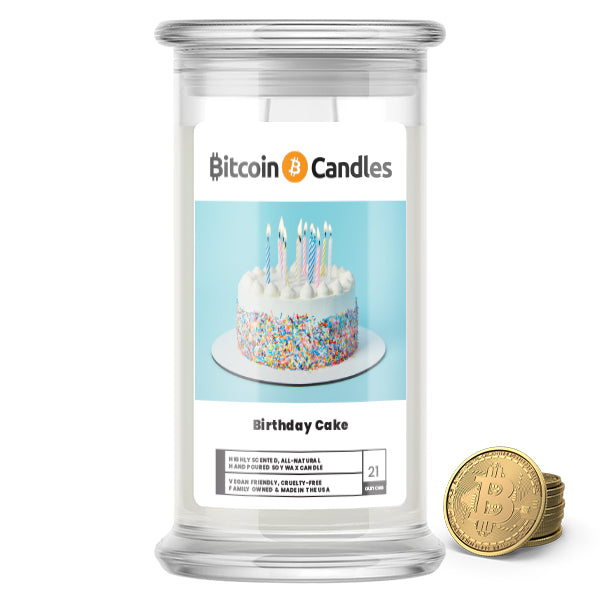 Birthday Cake Bitcoin Candles