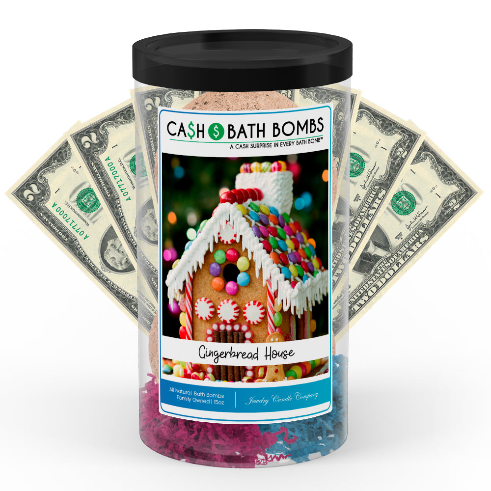 Gingerbread House Cash Bath Bombs