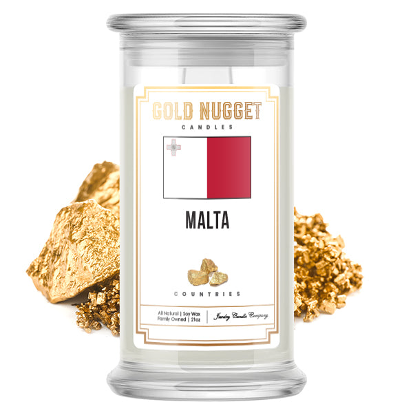 Malta Countries Gold Nugget Candles
