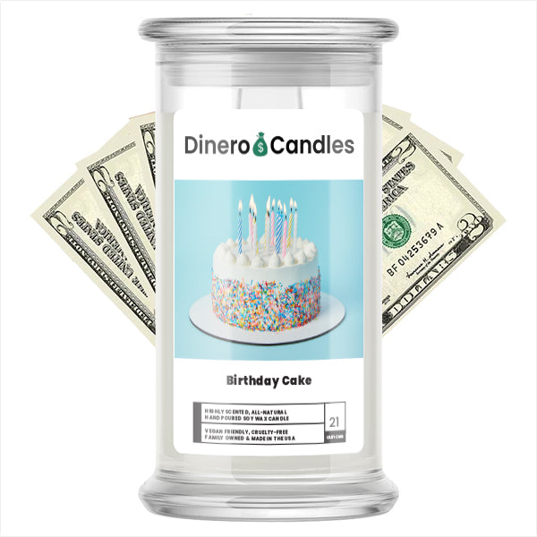 Birthday Cake - Dinero Candles