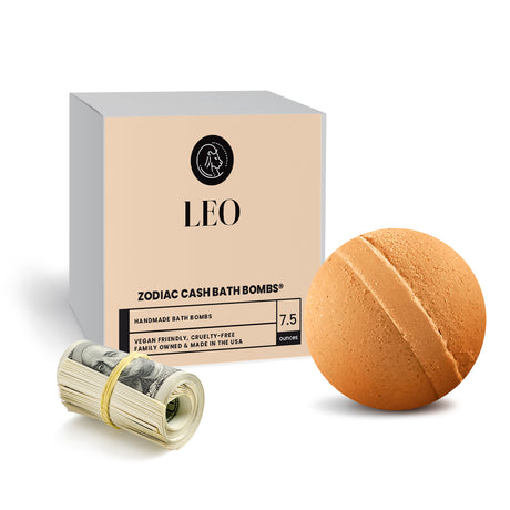 Leo Zodiac Cash Bath Bomb