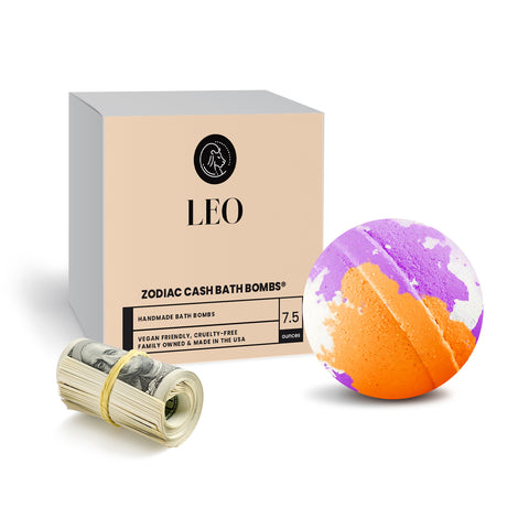 Leo Zodiac Cash Bath Bomb