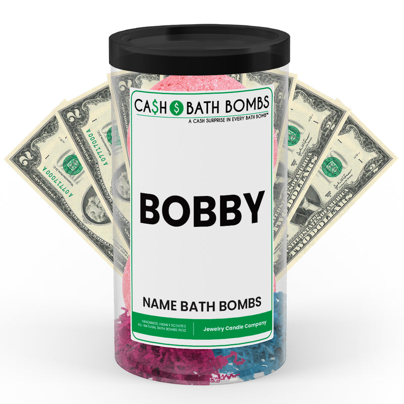 BOBBY Name Cash Bath Bomb Tube
