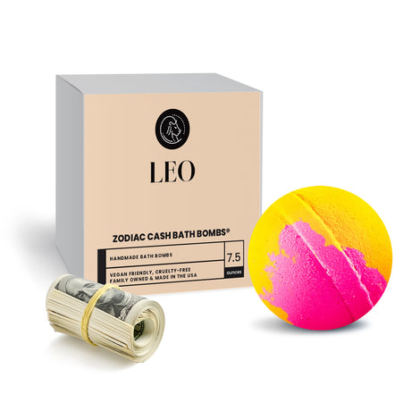 Leo Zodiac Cash Bath Bomb