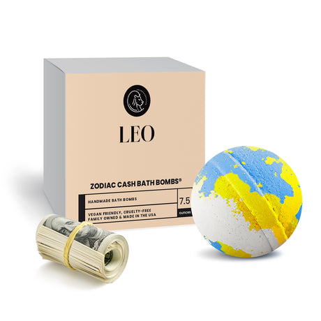 Leo Zodiac Cash Bath Bomb
