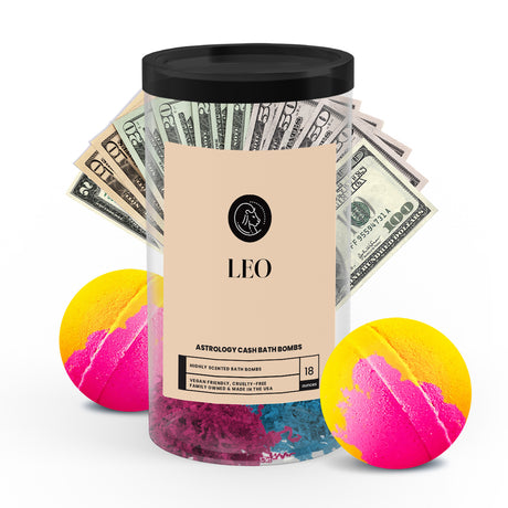 Leo Astrology Cash Bath Bombs