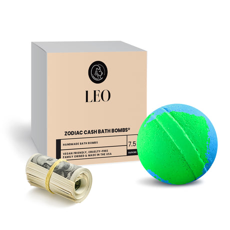 Leo Zodiac Cash Bath Bomb