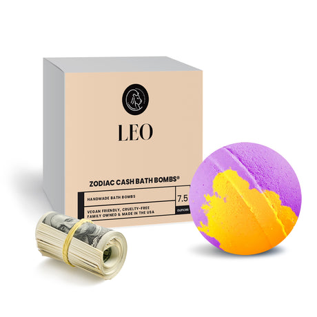 Leo Zodiac Cash Bath Bomb
