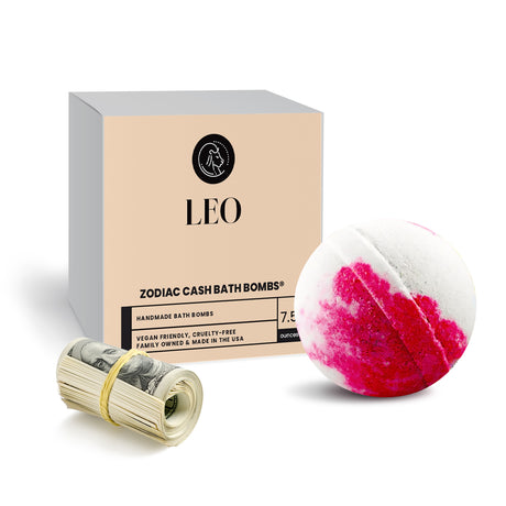 Leo Zodiac Cash Bath Bomb