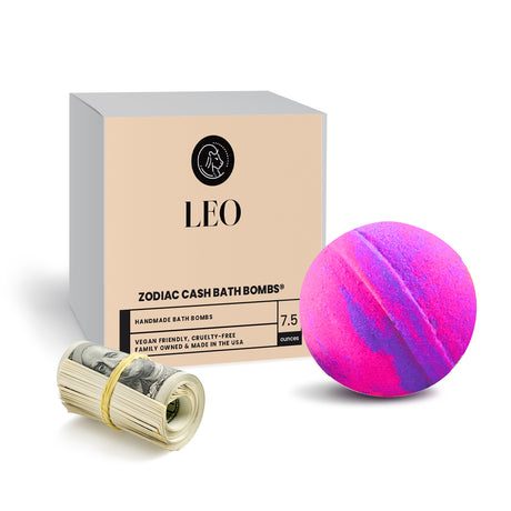 Leo Zodiac Cash Bath Bomb