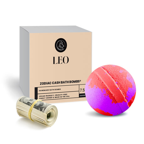 Leo Zodiac Cash Bath Bomb