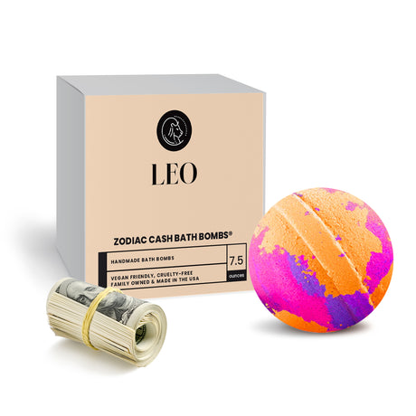 Leo Zodiac Cash Bath Bomb