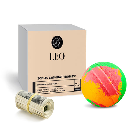 Leo Zodiac Cash Bath Bomb