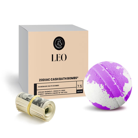 Leo Zodiac Cash Bath Bomb
