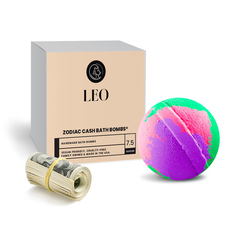 Leo Zodiac Cash Bath Bomb