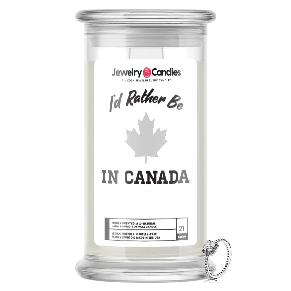 I'd rather be In Canada Jewelry Candles