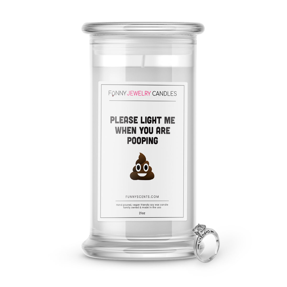 Please Light Me When You are Pooping shit Jewelry Funny Candles