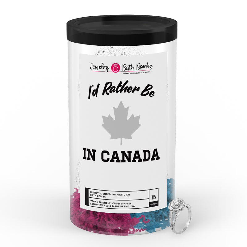 I'd rather be In Canada Jewelry Bath Bombs