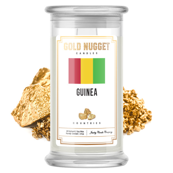 Guinea Countries Gold Nugget Candles