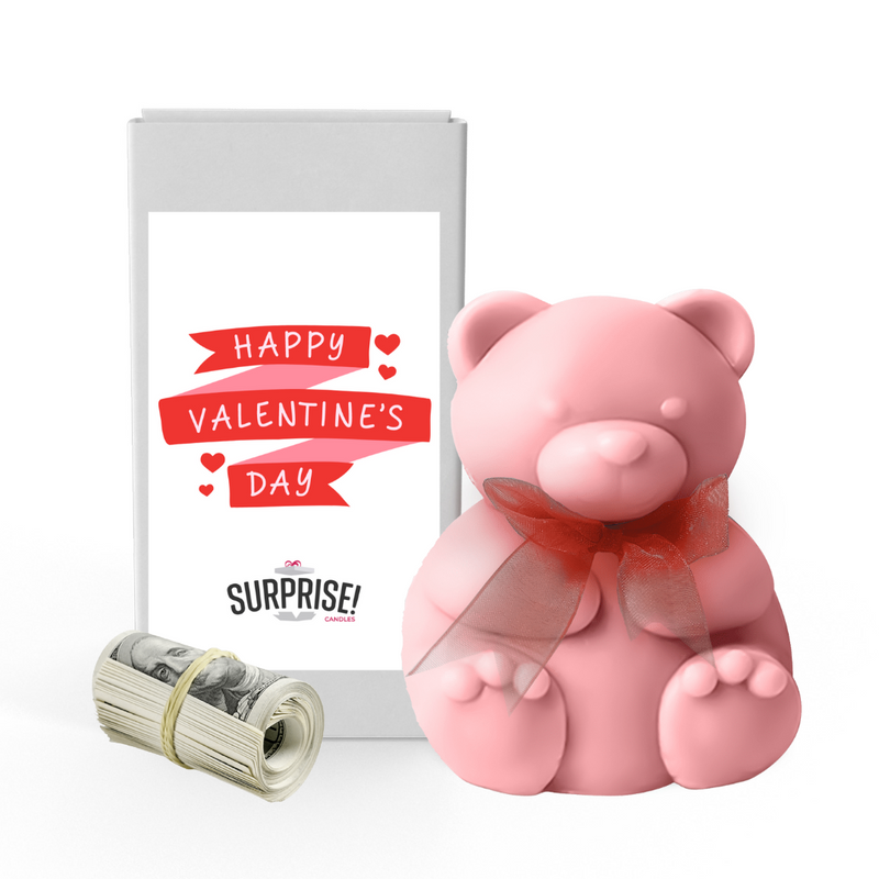 Happy Valentines Day 13 | Valentines Day Surprise Cash Money Bear Wax Melts