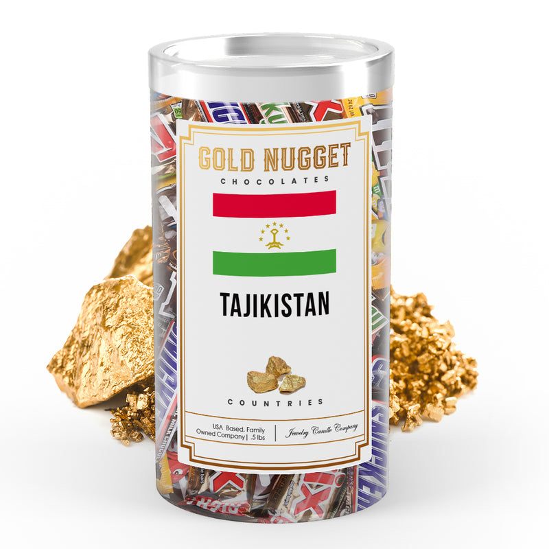 Tajikistan Countries Gold Nugget Chocolates