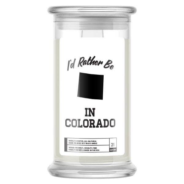 I'd rather be In Colorado Candles