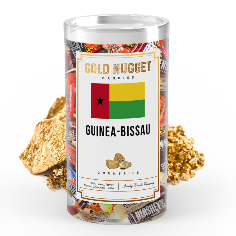 Guinea-Bissau Countries Gold Nugget Candy