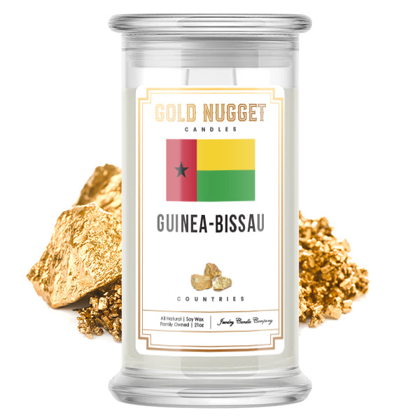 Guinea-Bissau Countries Gold Nugget Candles