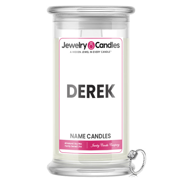 DEREK Name Jewelry Candles