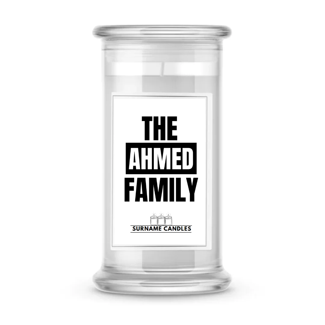 The Ahmed Family | Surname Candles