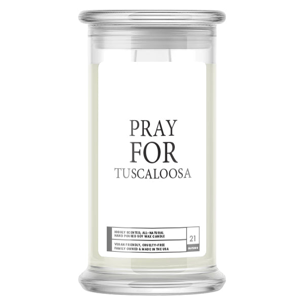 Pray For Tuscaloosa Candle