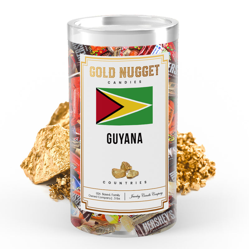 Guyana Countries Gold Nugget Candy