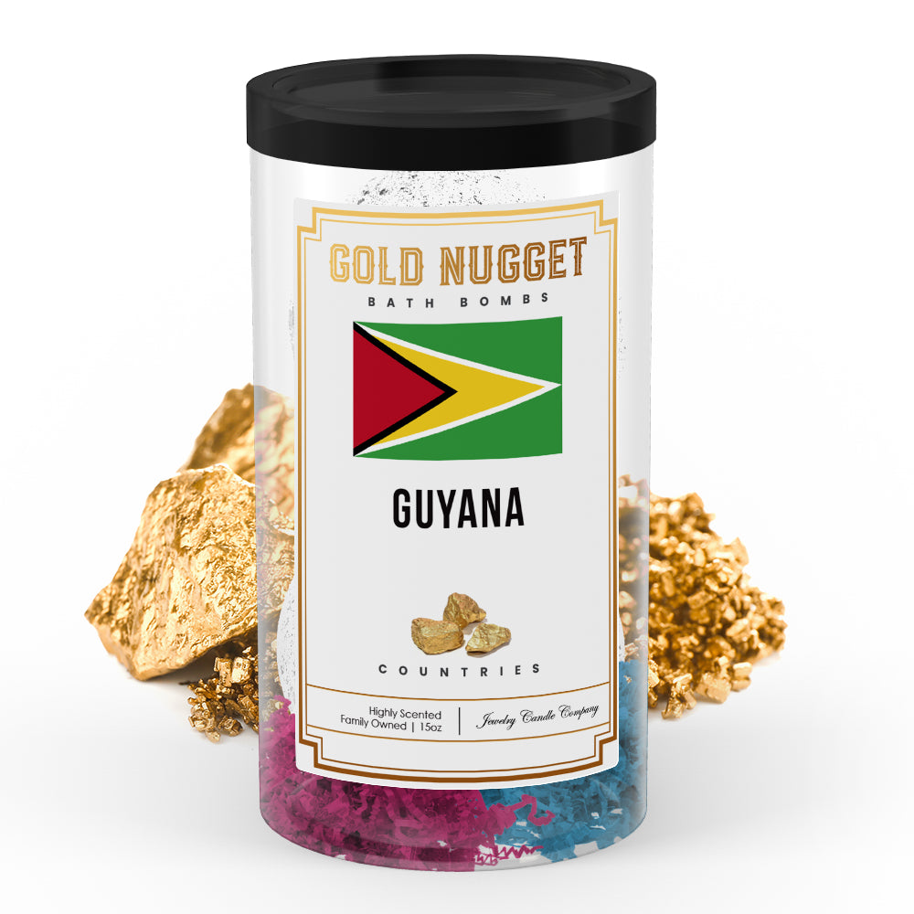 Guyana Countries Gold Nugget Bath Bombs
