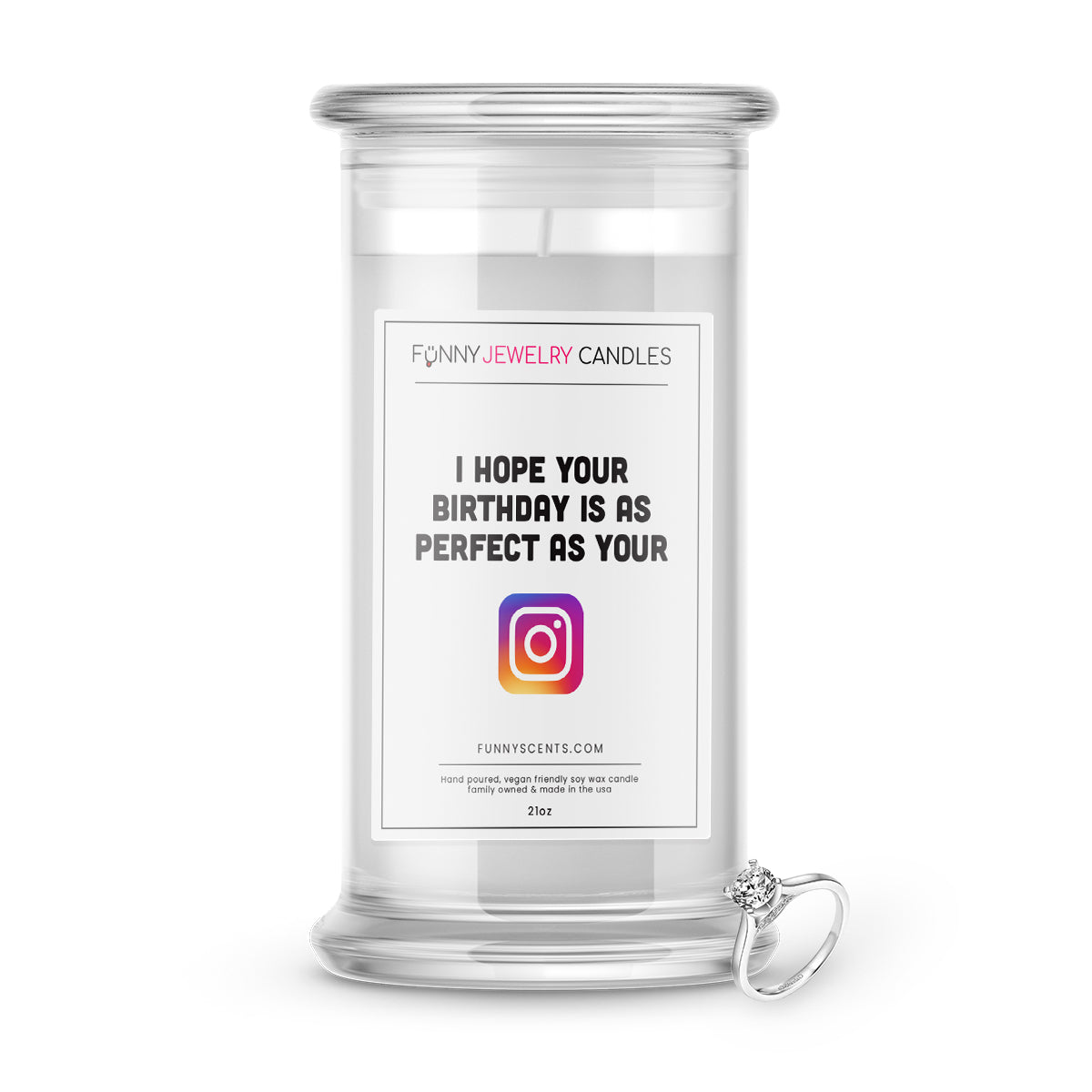 I Hope Your Birthday is as Prefect as Your Instagram Jewelry Funny Candles