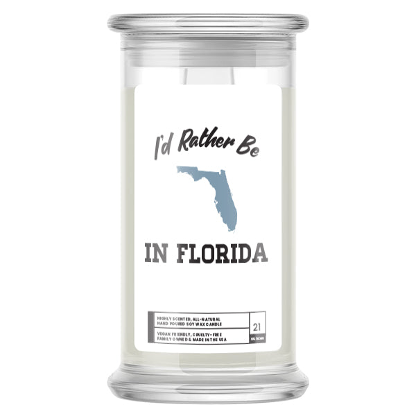 I'd rather be In Florida Candles