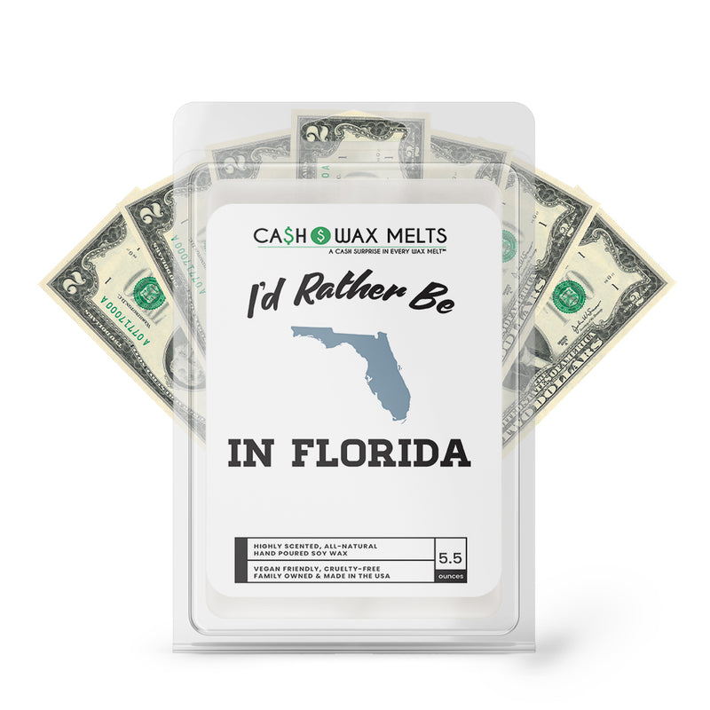 I'd rather be In Florida Cash Wax Melts
