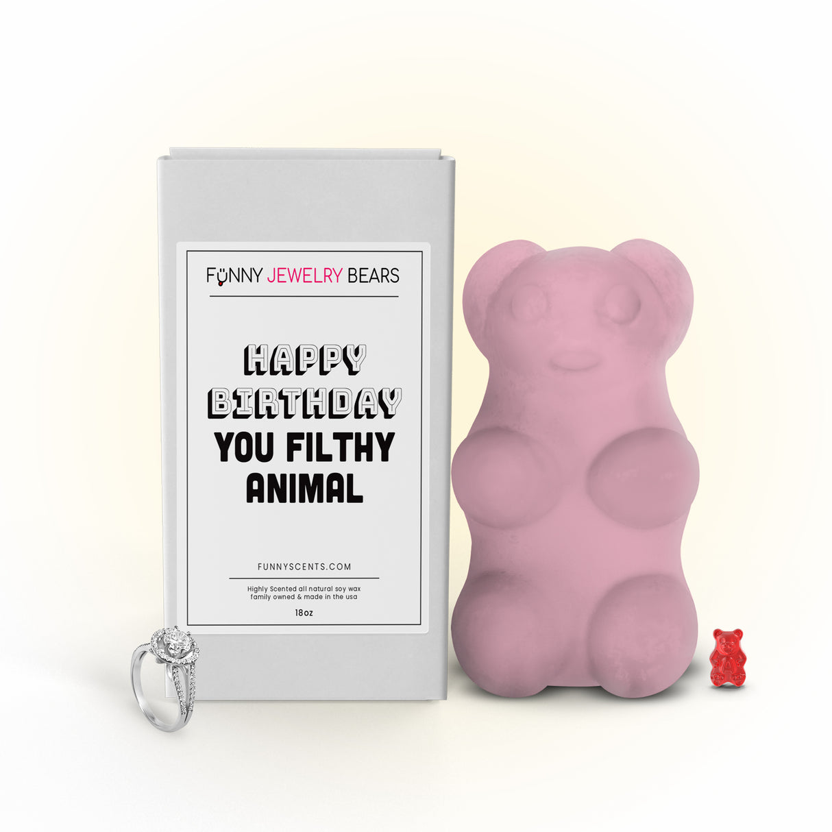 Happy Birthday You Filthy Animal Funny Jewelry Bear Wax Melts