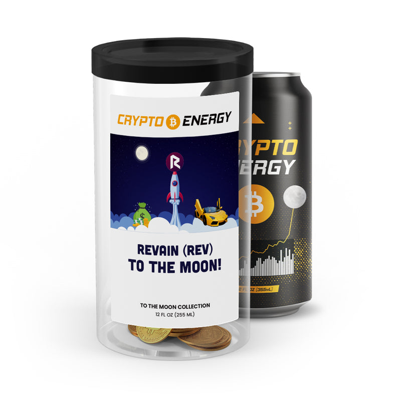 Revain (REV) To The Moon! Crypto Energy Drinks