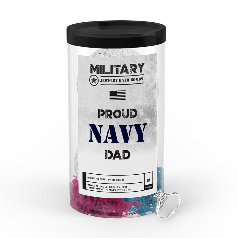 Proud NAVY Dad | Military Jewelry Bath Bombs