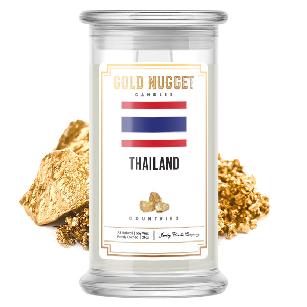 Thailand Countries Gold Nugget Candles