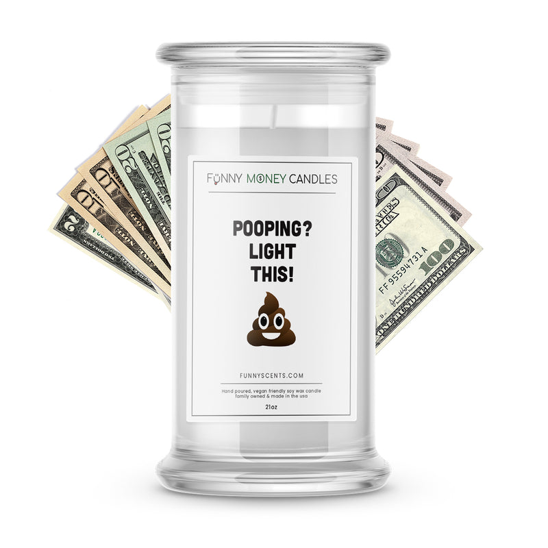 Pooping? Light This! Money Funny Candles