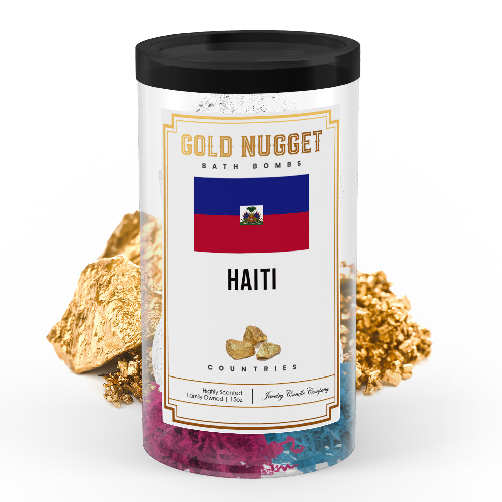 Haiti Countries Gold Nugget Bath Bombs