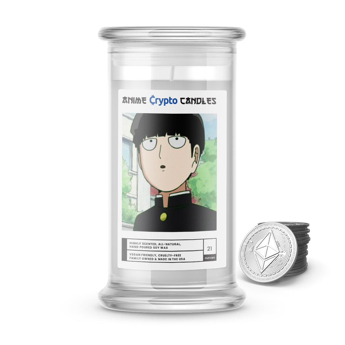 Kageyama, Shigeo (影山 茂夫) - Crypto Anime Candles