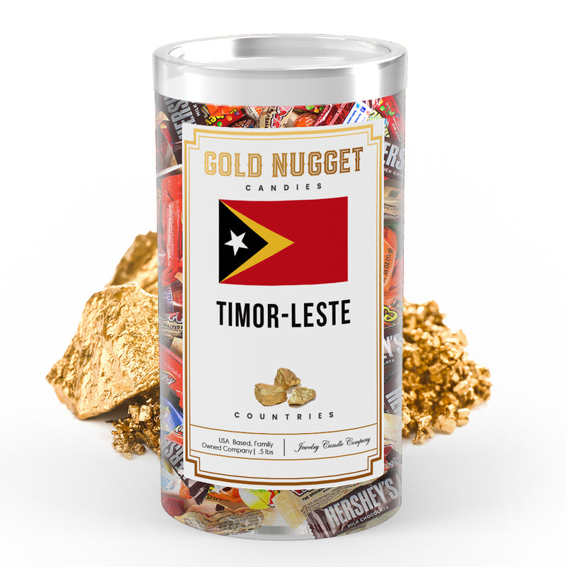 Timor-Leste Countries Gold Nugget Candy